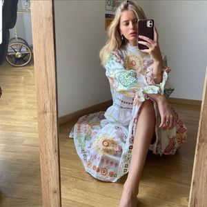 Zara embroidered dress.
